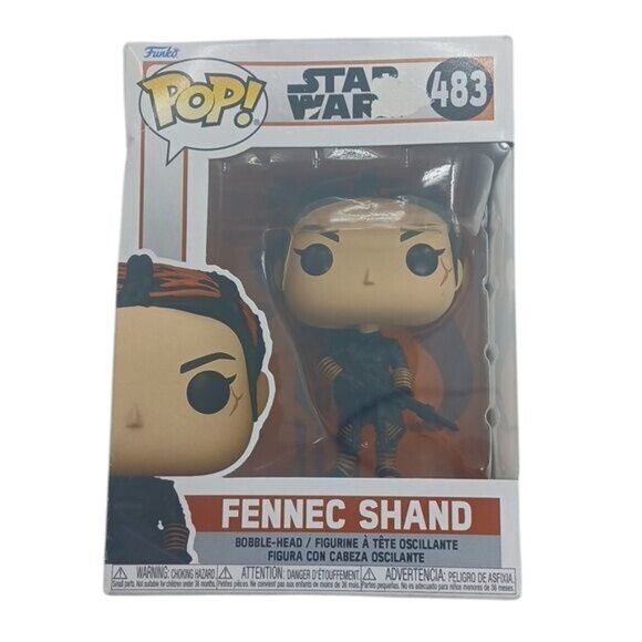 Funko Pop Fennec Shand Figurine Star Wars #483 Mandalorian Bobble Head - Picture 1 of 5